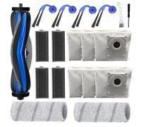 Kit di accessori da 19 pezzi per aspirapolvere Ecovacs Deebot X11 Pro/X11 Pro Omni/X11, parti di ricambio 1 spazzola principale, 2 rulli per mocio, 4 spazzole laterali, 4 filtri HEPA, 6 sacchetti per