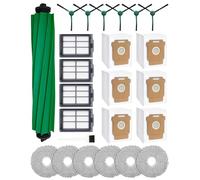 Kit di Accessori da 24 pezzi per iRobot Robot Aspirapolvere Roomba Plus 405 Combo/505 Combo：1 Spazzola Principale, 6 Sacchetti per La Polvere, 6 Panni per Mocio, 4 Filtri, 6 Spazzole，1 Spazzola
