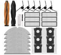Kit di accessori di ricambio compatibile con Dreame D20 Pro Plus, accessori per robot aspirapolvere, pezzi di ricambio, 1 spazzola principale Duo + 6 spazzole laterali + 6 filtri HEPA + 6 panni mocio