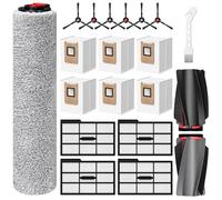 Kit di accessori di ricambio compatibili con Eufy E25 Omni/E28 Omni, 2 spazzole principali, 1 spazzola a rullo, 6 sacchetti per la polvere, 4 filtri HEPA, 6 spazzole laterali, 1 strumento di pulizia