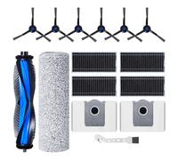 Kit di accessori di ricambio per aspirapolvere robot ECOVACS DEEBOT T80 Omni/X8 PRO Omni/X8 Omni, 1 spazzola principale, 1 Panni Roller, 4 filtri, 2 sacchetti per la polvere, 6 spazzole laterali