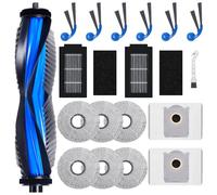 Kit di accessori di ricambio per ECOVACS DEEBOT T30C Omni/T30C Omni Gen2, 1 spazzola principale, 6 spazzole laterali, 2 filtri, 6 panni, 2 sacchetti per la polvere, 1 spazzola per la pulizia