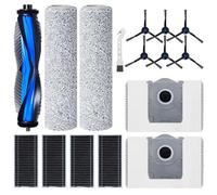 Kit di accessori di ricambio per ECOVACS DEEBOT X8 PRO Omni/X8 Omni/T80 Omni Aspirapolvere, 1 spazzola principale, 4 filtri, 2 Panni Roller, 6 spazzole laterali, 2 sacchetti per la polvere, 1 spazzola