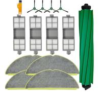 Kit di accessori di ricambio per robot aspirapolvere IRobot Roomba 205, include 1 spazzola a rullo, 4 filtri HEPA, 4 panni per mocio, 4 spazzole laterali, 1 strumento di pulizia