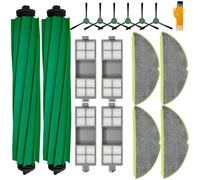 Kit di accessori di ricambio per robot aspirapolvere IRobot Roomba 205, include 2 spazzole a rullo, 4 filtri HEPA, 4 panni per mocio, 4 spazzole laterali, 1 strumento di pulizia