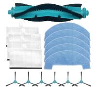 Kit di Accessori di Ricambio per Robot aspirapolvere per Conga 2499 Ultra Home Advanced, 1 Spazzola Principale, 5 Panni, 6 spazzole Laterali, 4 filtri