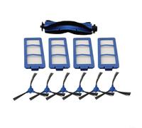 Kit di accessori di ricambio per RoboVac e Hybrid+, tra cui 1 spazzola principale, 6 spazzole laterali e 4 filtri per supportare una pulizia efficiente e catturare la polvere