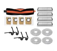 Kit di accessori di ricambio per Xiaomi MIJIA H50 Pro 0V42GL, include spazzola principale, filtri, sacchetti per la polvere, spazzole laterali, panni mocio, parti in ABS e nylon per una manutenzione