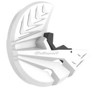 POLISPORT 8157500002 - Protezione disco e forcella inferiore in polipropilene resistente agli urti e all'abrasione compatibile con le moto KAWASAKI a colori Bianco