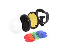 Kit di Accessori Fotografici con Filtro Colore, Riflettore, Diffusore A Nido D'Ape e Sfera per Flash per YONGNUO, In Sostituzione del VS AK-R1.