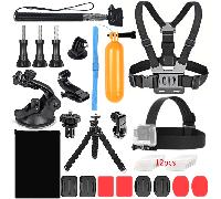 Kit di accessori per action camera da sport all'aperto 6/8/34 pezzi per Hero 13 12 11 10 9 8 7 6 5 Acepro D JI OSMO ACTION 6/5pro/4/3 AKASO EK7000/ EK7000 Pro/Brave 4/ Brave 7 LE/ V50X/ V50 Pro/ V50 E