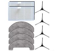 Kit di accessori per aspirapolvere con spazzole laterali, filtro HEPA e cuscinetti per mocio per MOVA S800 e per modelli Trouver serie E20, progettato per catturare la polvere e mantenere la pulizia