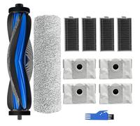 Kit di accessori per aspirapolvere Ecovacs Deebot X9 pro Omni/X9 Pro, 1 spazzola principale, 1 rullo mocio, 4 sacchetti per la polvere, 4 filtri, 1 strumento di pulizia