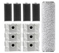 Kit di accessori per aspirapolvere Ecovacs Deebot X9/X8 pro Omni, X9/X8 pro, T80 Omni Robot Aspirapolvere Parti di ricambio, 1 rullo mocio, 6 sacchetti per la polvere, 4 filtri HEPA