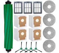 Kit di accessori per aspirapolvere iRobot Roomba Plus 505 Combo/405 Combo, 1 spazzola principale, 3 filtri, 4 salviette, 4 spazzole laterali, 4 sacchetti per la polvere, 16 pezzi
