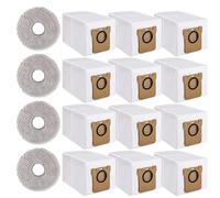 Kit di accessori per aspirapolvere per Dreame L10s Ultra / L20 Ultra / L10 Ultra, 12 Sacchetto per polvere, 4 panni per mocio, sacco per la polvere a grande capacità da 2,5L