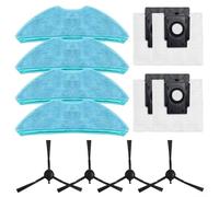 Kit di accessori per aspirapolvere robot MEDION X50 SW MD 2004 con panni mocio, sacchetti per la polvere e spazzole laterali per una pulizia approfondita (A)