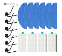 Kit di accessori per aspirapolvere robot per Tikom L8000 per Plus, per MEDION X20 SW+ MD 11415, spazzole laterali, filtri HEPA, panni per mocio, strumento di pulizia, set di pezzi di ricambio