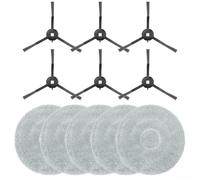 Kit di accessori per aspirapolvere robot Trouver E30 e Aqua Rle52sc con sei spazzole laterali e cinque panni in microfibra lavabili per una pulizia profonda