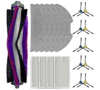 Kit di accessori per aspirapolvere, set di ricambio con spazzola laterale principale, filtro e panno per mocio per M9, per Eureka NER E10s E10S, per Obode A8(B)