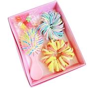 Kit di accessori per capelli per bambini con pettine e fascia elastica per capelli clip laterale per la scuola dei bambini uso quotidiano dello styling dei capelli