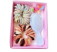 Kit di accessori per capelli per bambini con pettine e fascia elastica per capelli clip laterale per la scuola dei bambini uso quotidiano dello styling dei capelli