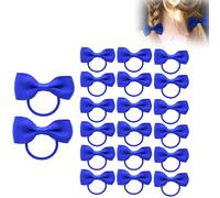 Kit di accessori per capelli per la scuola delle ragazze, fermagli per capelli con fiocco blu reale, fascia elastica per coda di cavallo, fermagli per capelli per la scuola e l'uso quotidiano