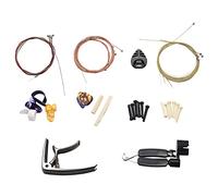 Kit di accessori per chitarra, 49 pezzi, cui plettri per chitarra, , corde per chitarra acustica, avvolgicorde, piroli per ponte, estrattore per perni, chitarra e plettro, plettri per