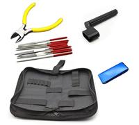 Kit Di Accessori Per Chitarra Kit Di Strumenti Per La Riparazione Di Chitarre Calibro Fresa Capotasto Sella Lima Per Lucidatura