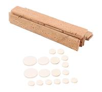 Kit di Accessori per Clarinetto da 17 Pezzi Cuscinetti per Fori Sonori con Chiave in Sib e Fogli di Sughero Naturale Pratici, Grandi quantità, di qualità con Struttura
