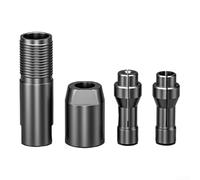 Kit di accessori per convertire smerigliatrici angolari alberi da 3 mm e 6 mm per taglio e lucidatura, dotato di meccanismo di bloccaggio a filettatura profonda per un uso sicuro (confezione da 1)