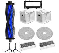 Kit di accessori per ECOVACS per Deebot per mini robot aspirapolvere, include spazzola a rullo principale, spazzole laterali, panni mocio, sacchetti per la polvere, filtri e piastra di copertura per