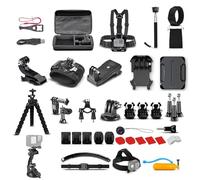 Kit di accessori per fotocamera 58 in 1, compatibile con DJI Osmo Action 5/4/3/2, compatibile con Insta360 GO Ultra, Ace Pro 2, GO 3S, Ace Pro & Ace, X5, compatibile con GoPro Hero 12/11/10/9/8