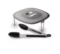 KIT DI ACCESSORI PER FRIGGITRICE AD ARIA PHILIPS Kit per snack light, Acciaio inox, Silicone, Airfryer XXL Philips HD963x, HD965x