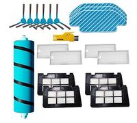Kit di accessori per la pulizia per Cecotec Conga 5090 5490 6090 7090 robot aspirapolvere filtri HEPA parti di ricambio spazzola principale spazzola laterale accessori (Colore: 16 pezzi)