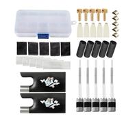 KIT di accessori per la realizzazione di archi per violino con occhielli tubi rane bottoni avvolgimenti per archetti di dimensioni 4/4 accessori violino per principianti(004S)