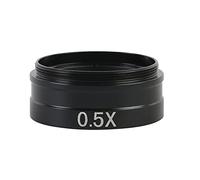 Kit di accessori per microscopio 0. 3x 0.35x 0.5x 0.75x 1x 2.0x Obiettivo oggettivo for 12 0x / 180x / 300x Lente di zoom industriale Vetrini per microscopio (Color : 0.5X)