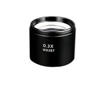 Kit di accessori per microscopio 0. 3x/0,5x/0,7x/2x Lente obiettivo al microscopio stereo meccanico Vetrini per microscopio (Color : 0.3x)