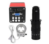Kit di accessori per microscopio 1. 3MP. Fotocamera digitale microscopio monoculare 13 0x 180x. Lente regolabile 56. PORTATO Abito leggero Vetrini per microscopio (Color : 180X Lens SET)