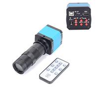 Kit di accessori per microscopio 1. 4MP. Microscopio video della telecamera del microscopio con lente da 100x a c) Vetrini per microscopio (Color : Blue)