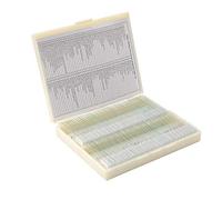 Kit di accessori per microscopio 10. 0PCS / Set Microscope Slides, Basic Animal Plants Insects Tissues Science Specien Copert Slips, campione di vetro biologico preparato Vetrini per microscopio