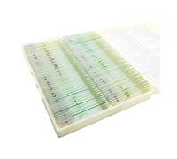 Kit di accessori per microscopio 100 pezzi Plant Microscope preparato slide slide scolastica botanica biologica Vetrini per microscopio