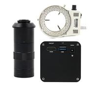 Kit di accessori per microscopio 108. 0P 12MP. Macchina fotografica del microscopio del video dell'autofocus di messa a fuoco automatica del settore Vetrini per microscopio (Color : 100x with led)