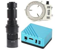 Kit di accessori per microscopio 108. 0P 8.0MP 4K IMX334 HDMI HDMI Macchina fotografica del microscopio industriale del microscopio C Vetrini per microscopio(LED with 500x)