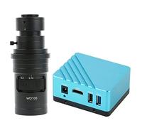 Kit di accessori per microscopio 108. 0P 8.0MP 4K IMX334 HDMI HDMI Macchina fotografica del microscopio industriale del microscopio C Vetrini per microscopio(With 200x)