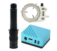 Kit di accessori per microscopio 108. 0P 8.0MP 4K IMX334 HDMI HDMI Macchina fotografica del microscopio industriale del microscopio C Vetrini per microscopio(LED with 300x)