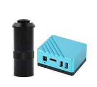 Kit di accessori per microscopio 108. 0P 8.0MP 4K IMX334 HDMI HDMI Macchina fotografica del microscopio industriale del microscopio C Vetrini per microscopio(With 100x)