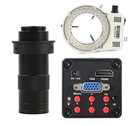Kit di accessori per microscopio 108. 0P IMX307. Fotocamera for microscopio video digitale industriale 10 0x 130x 120x c- Montare lenti Vetrini per microscopio (Color : G 130X lens With LED)