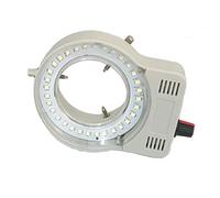 Kit di accessori per microscopio 11. 0V-240V 32 LED USB Lampada luminosa ad anello regolabile in uscita for microscopio stereo video Vetrini per microscopio (Color : Black no adatper)