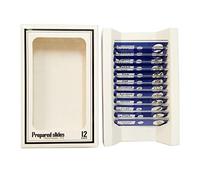 Kit di accessori per microscopio 12. PCS. Diapositive in plastica preparati scivoli for bambini Vetrini per microscopio(Blue)
